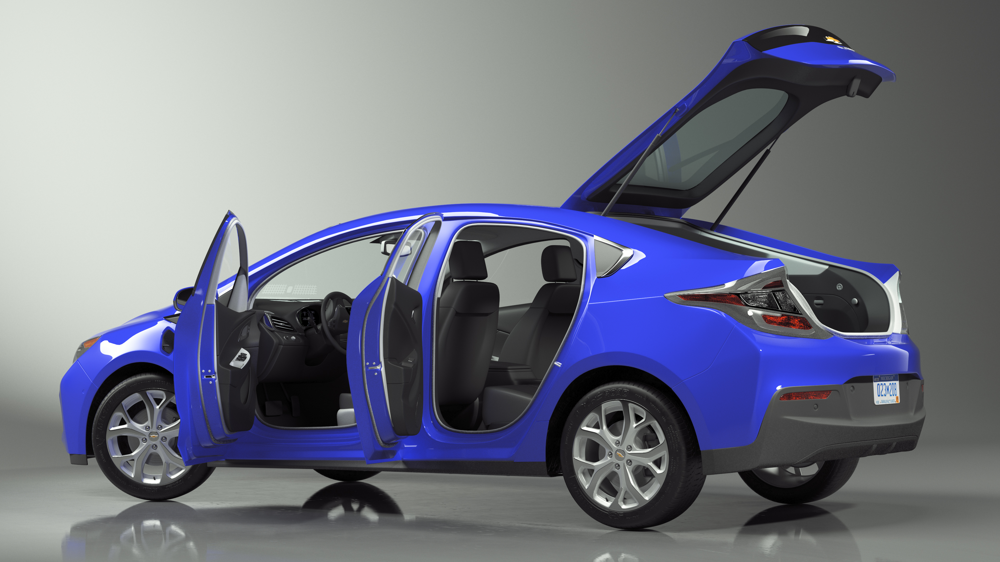 3D model Chevrolet Volt Rigged for Maya