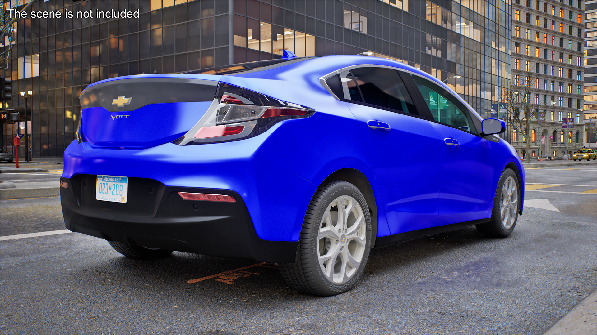 3D model Chevrolet Volt Rigged for Maya