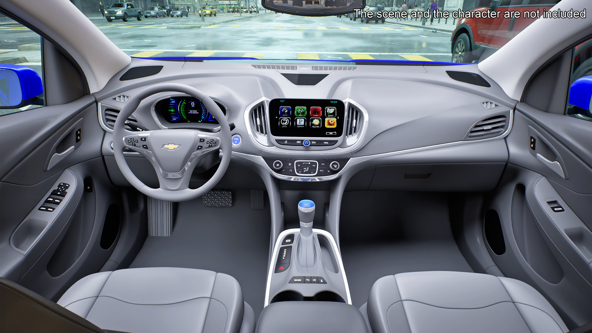 3D model Chevrolet Volt Rigged for Maya