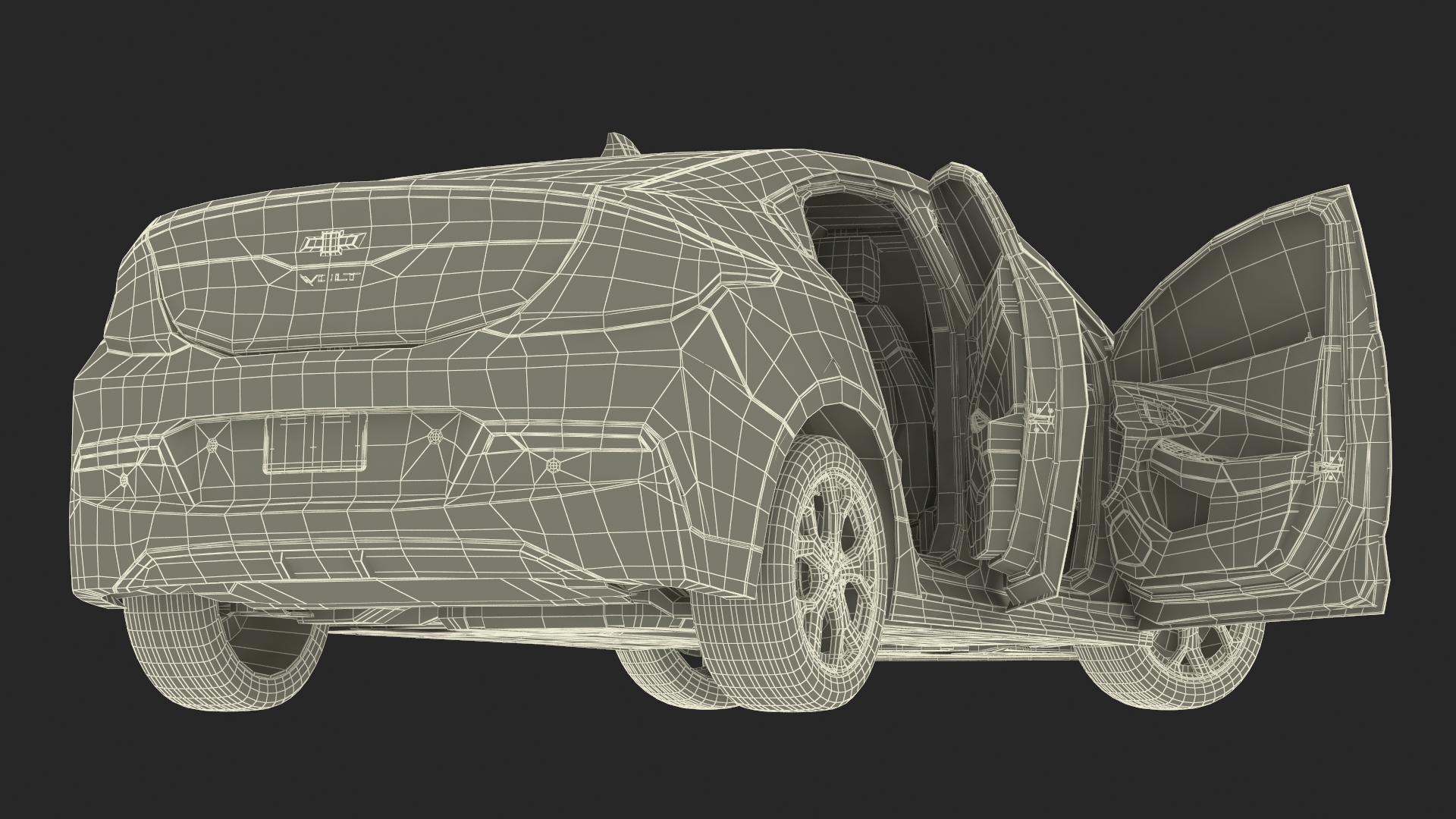3D model Chevrolet Volt Rigged for Maya