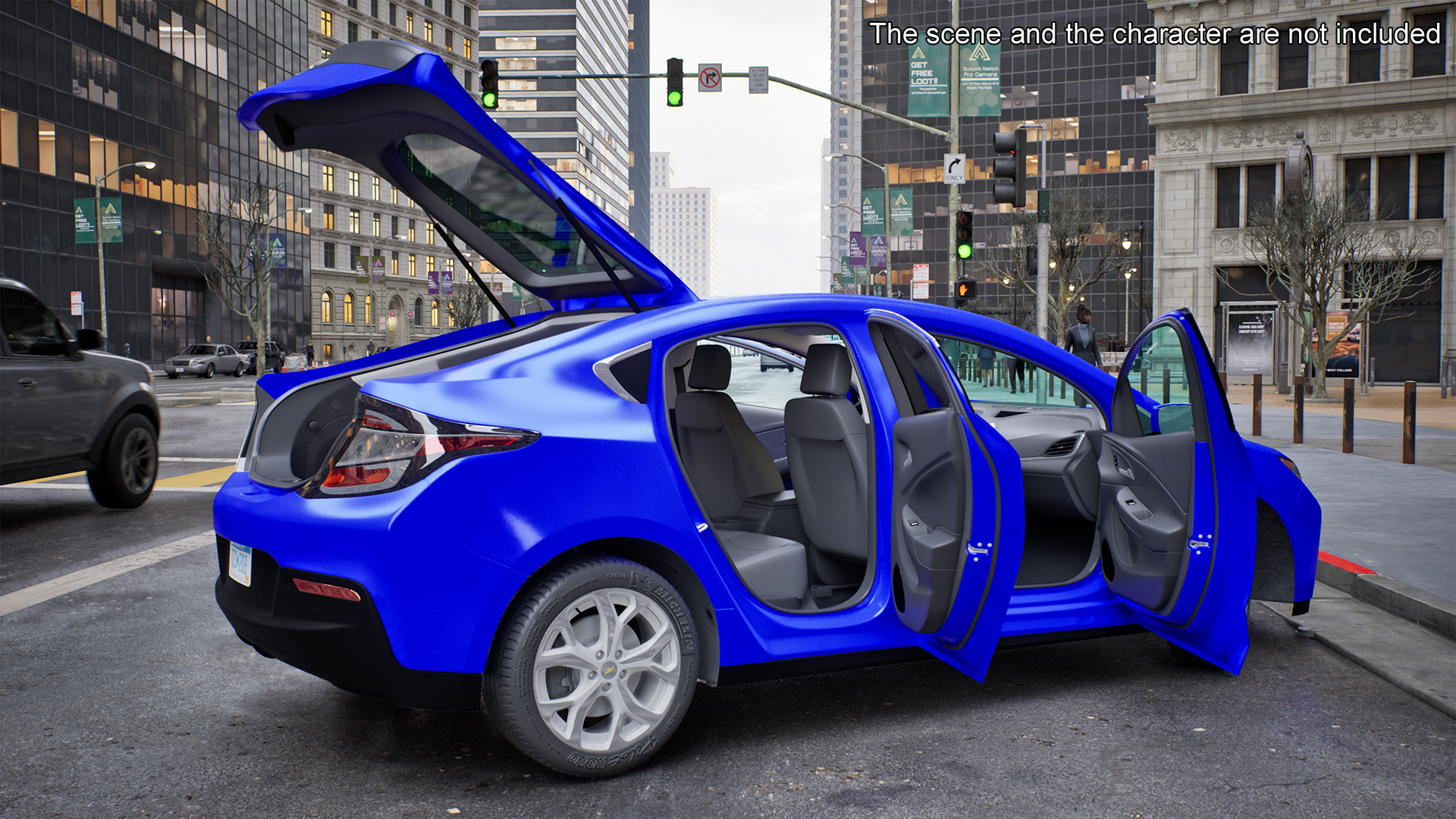 3D model Chevrolet Volt Rigged for Maya