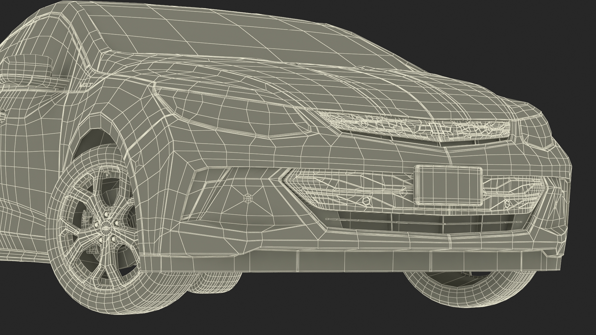 3D model Chevrolet Volt Rigged for Maya