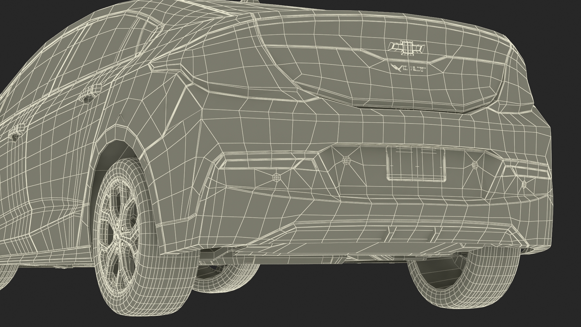 3D model Chevrolet Volt Rigged for Maya