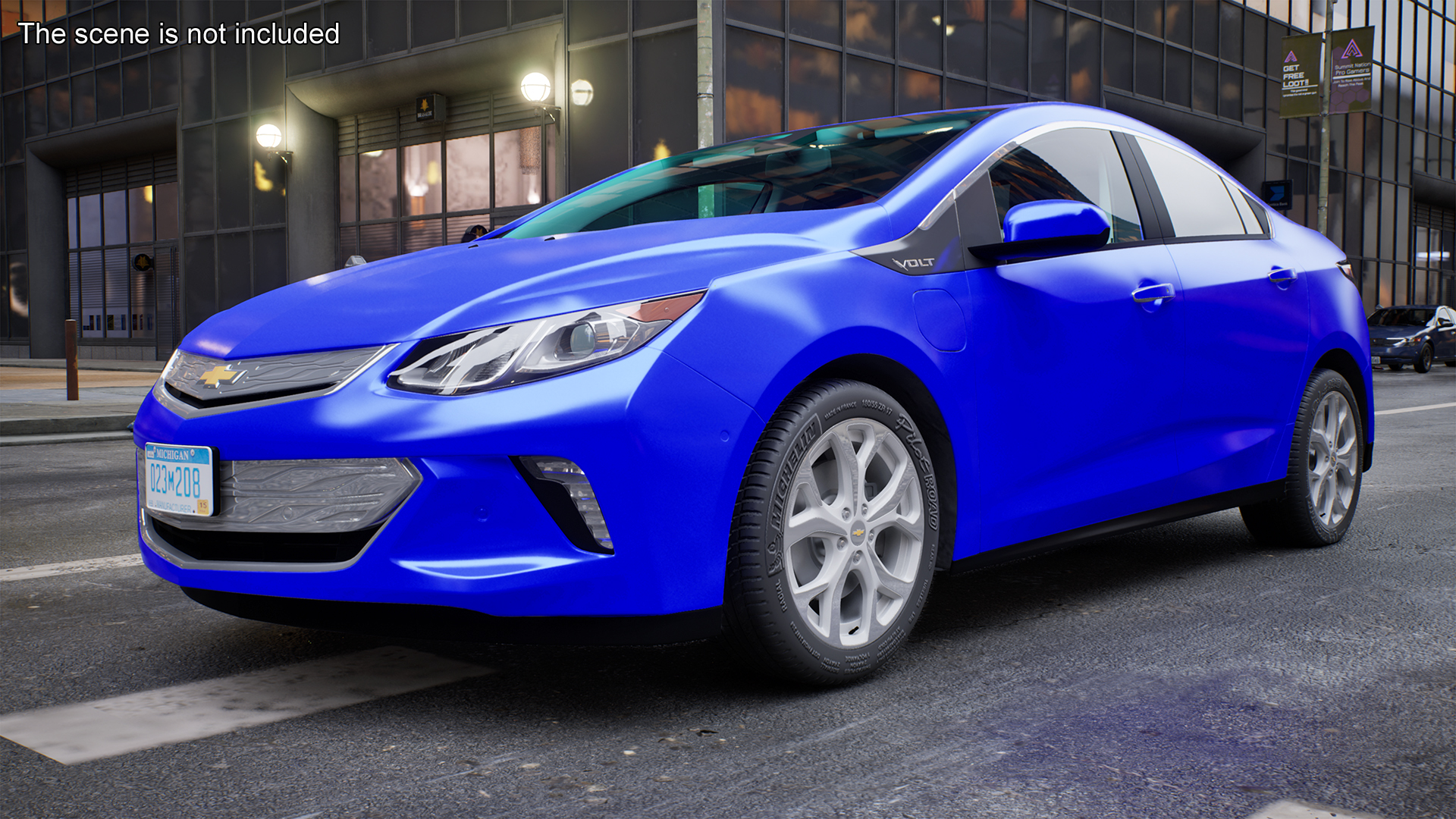 3D model Chevrolet Volt Rigged for Maya
