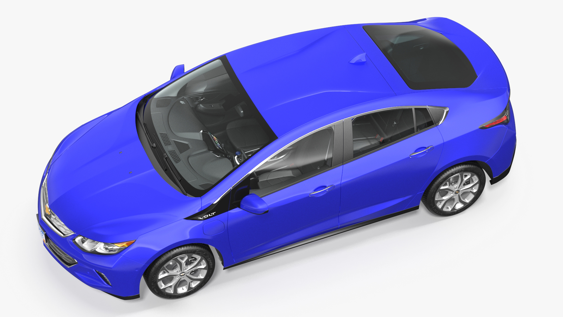3D model Chevrolet Volt Rigged for Maya