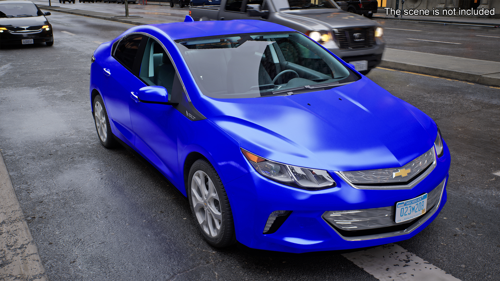 3D model Chevrolet Volt Rigged for Maya