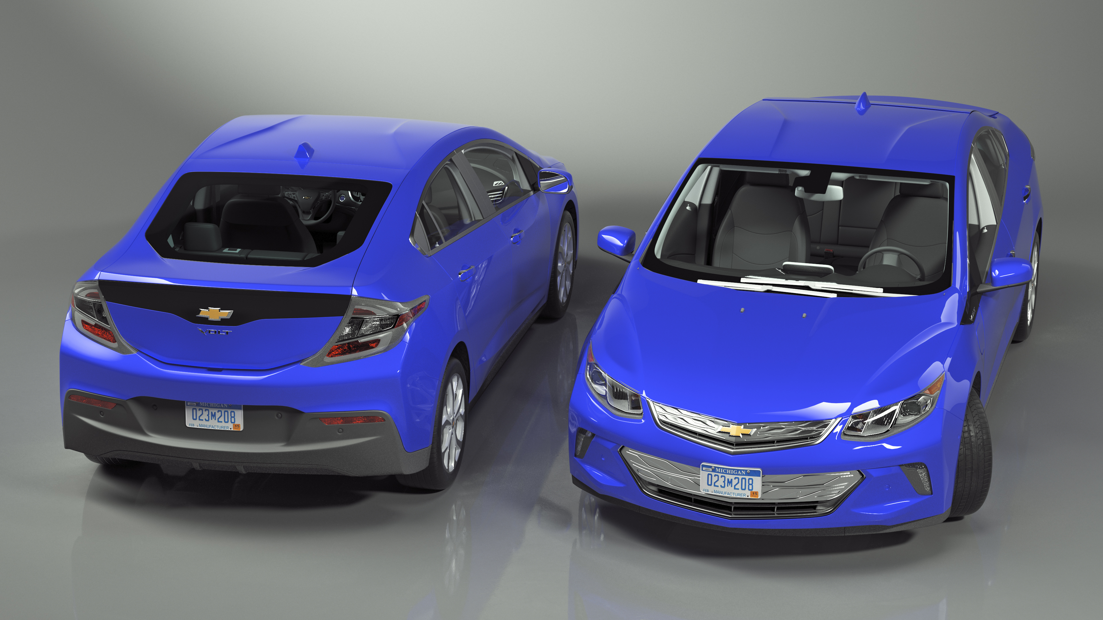 3D model Chevrolet Volt Rigged for Maya