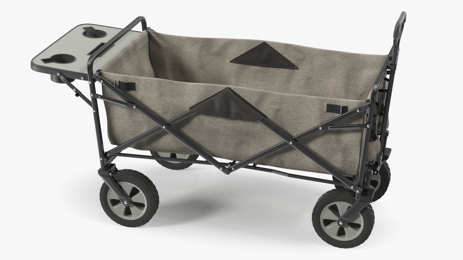Grey Collapsible Wagon Rigged 3D model