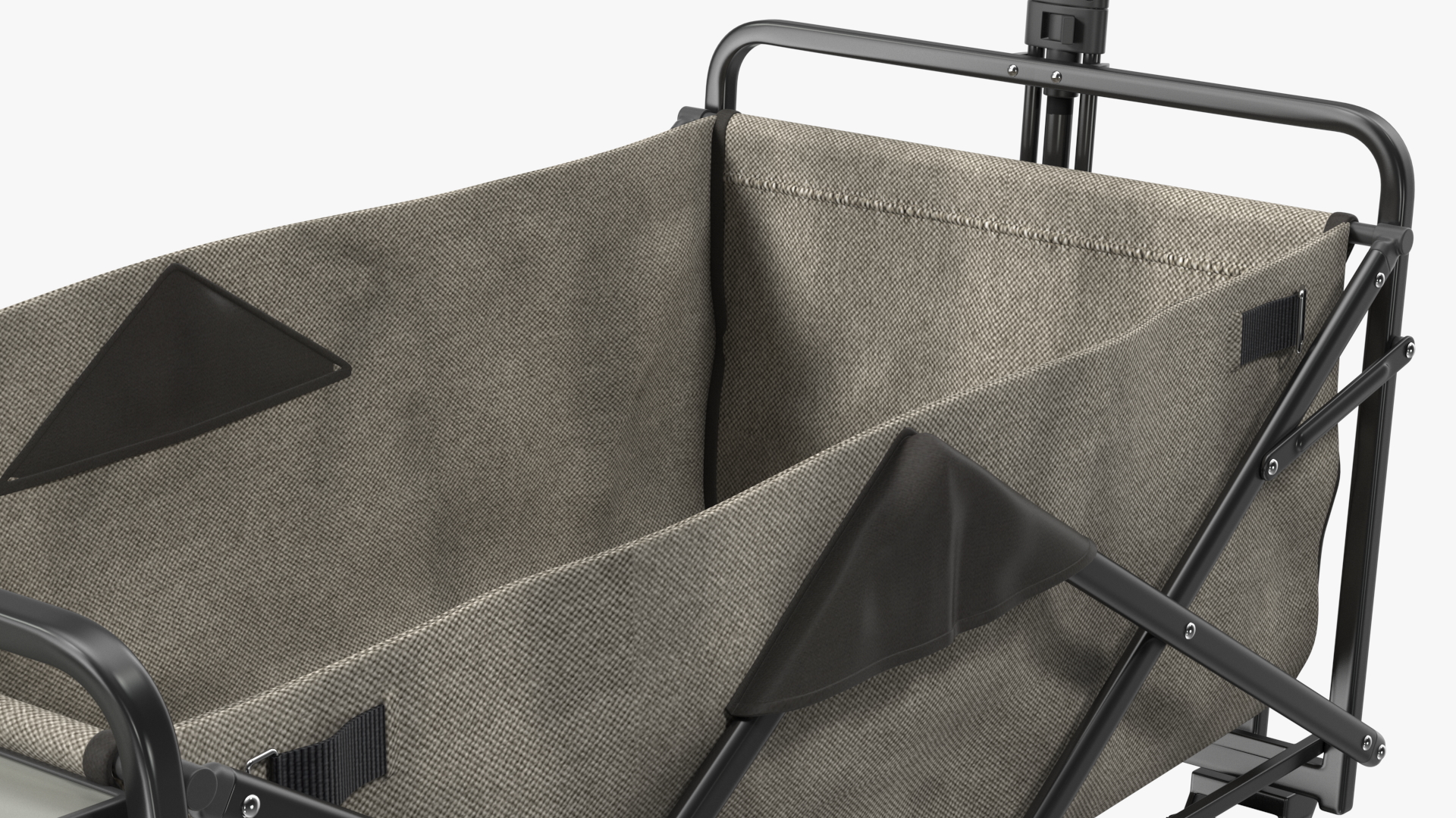 Grey Collapsible Wagon Rigged 3D model