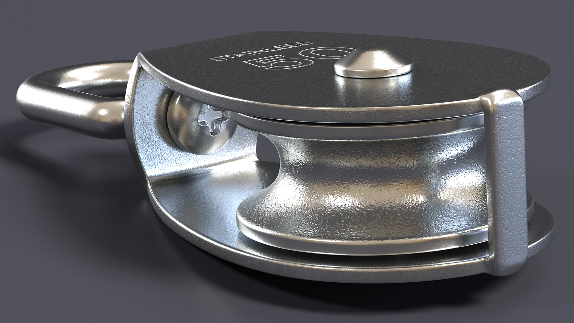 M50 Swivel Stainless Steel Pulley Block 3D model
