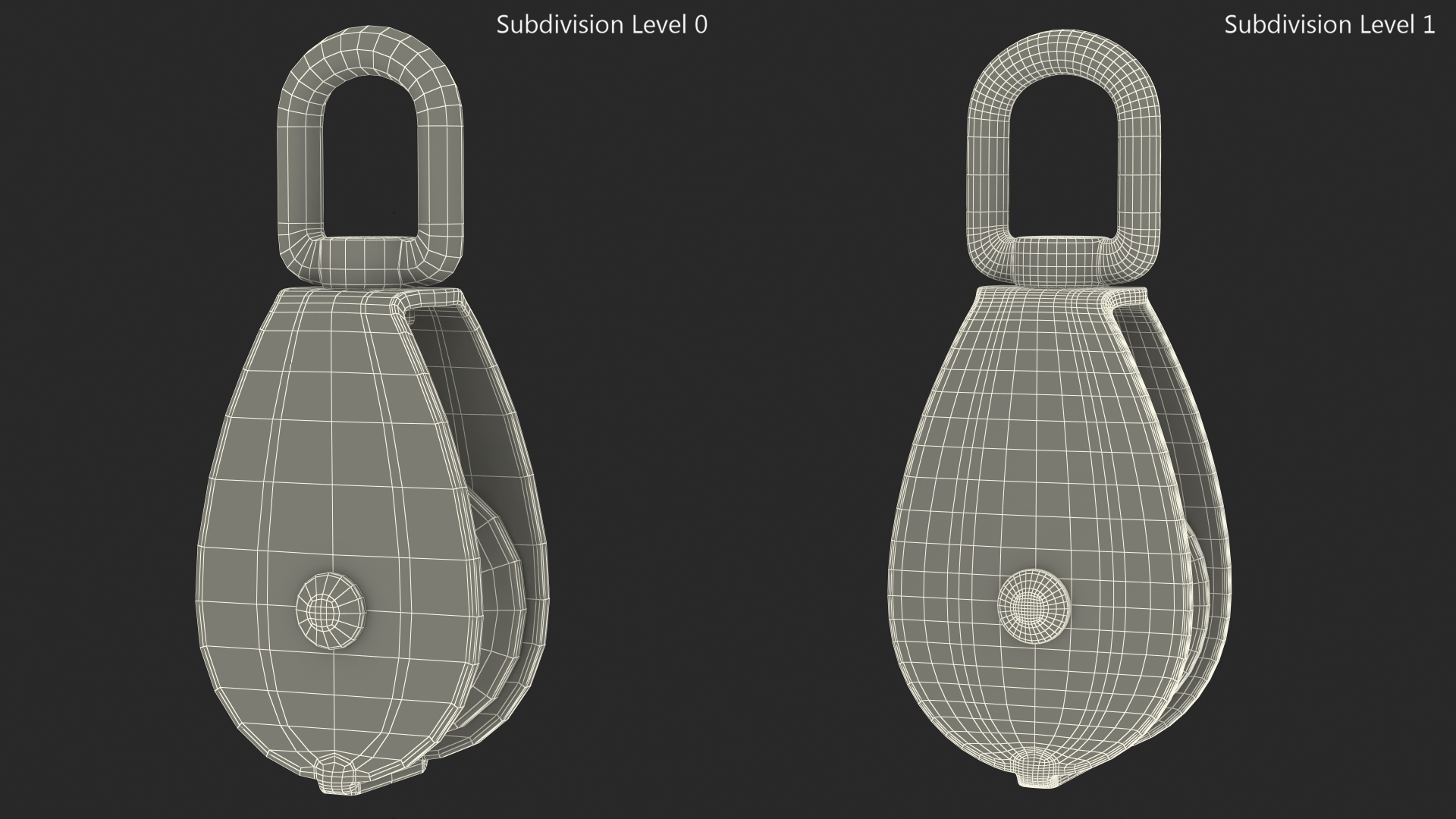M50 Swivel Stainless Steel Pulley Block 3D model