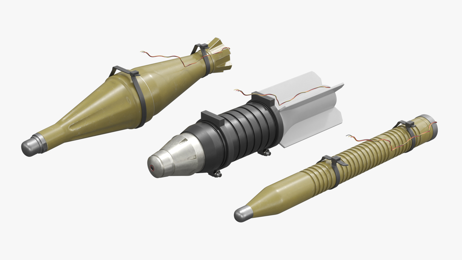 FPV Drone Munition Set with 3 Warheads