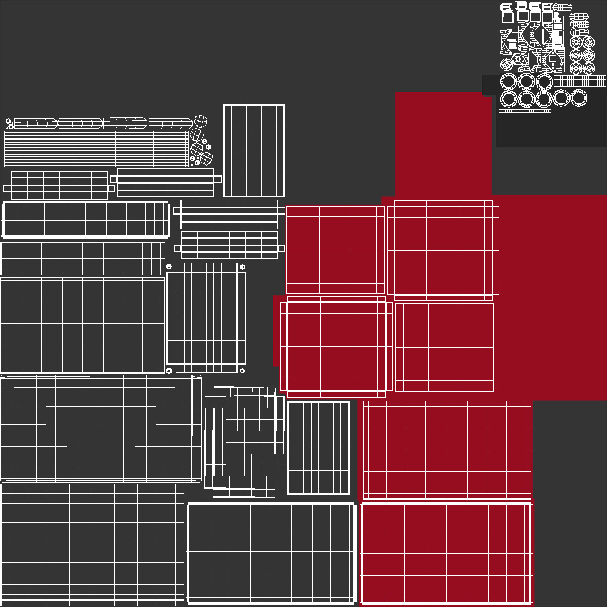 3D model Counter Self Service Line