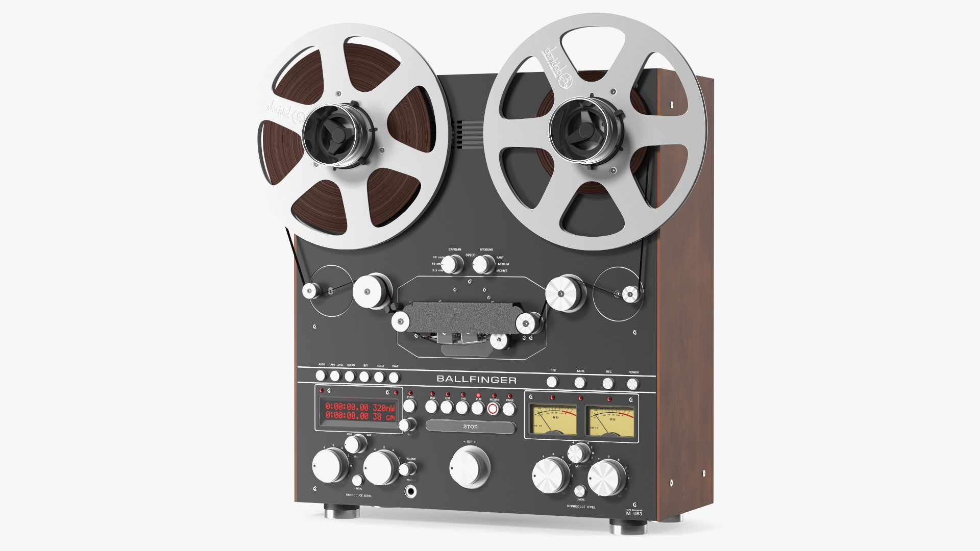 Open Reel Tape Machine M 063 H5 Black 3D