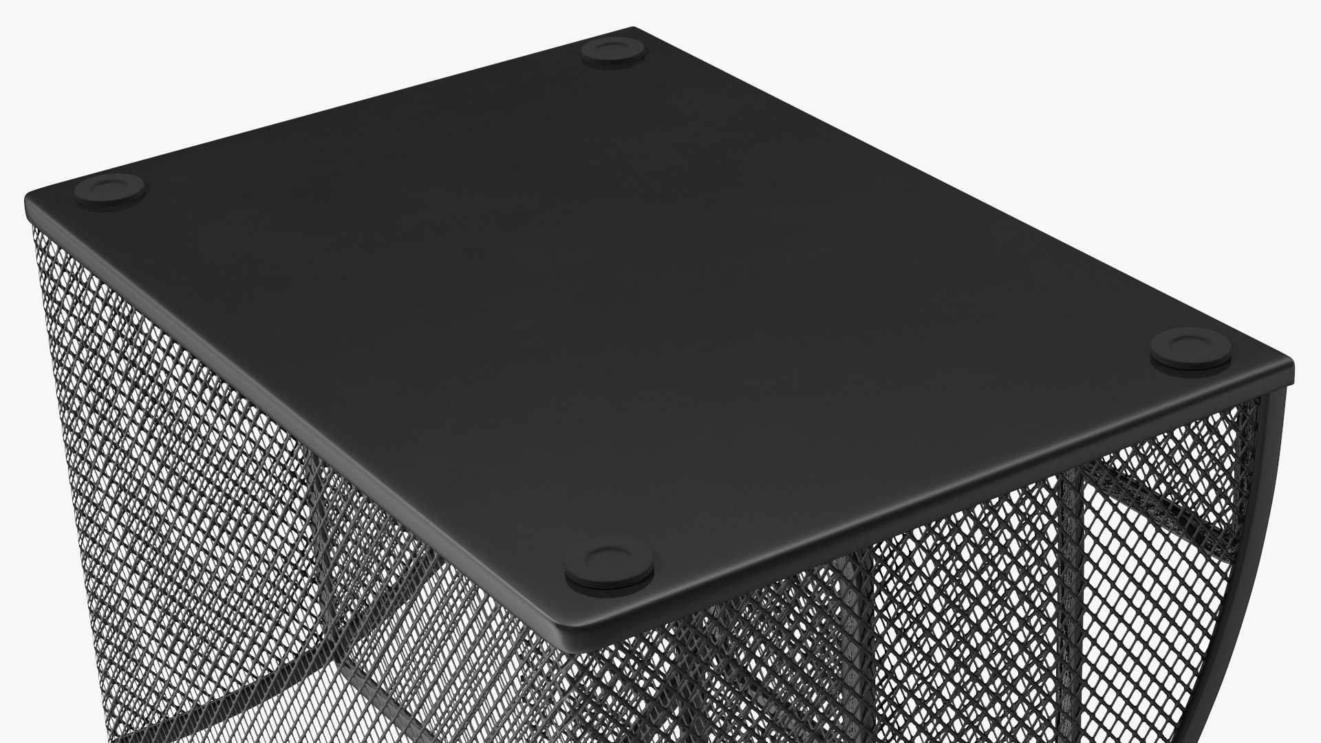 3D Black Organizer with Drawer and Pencil model