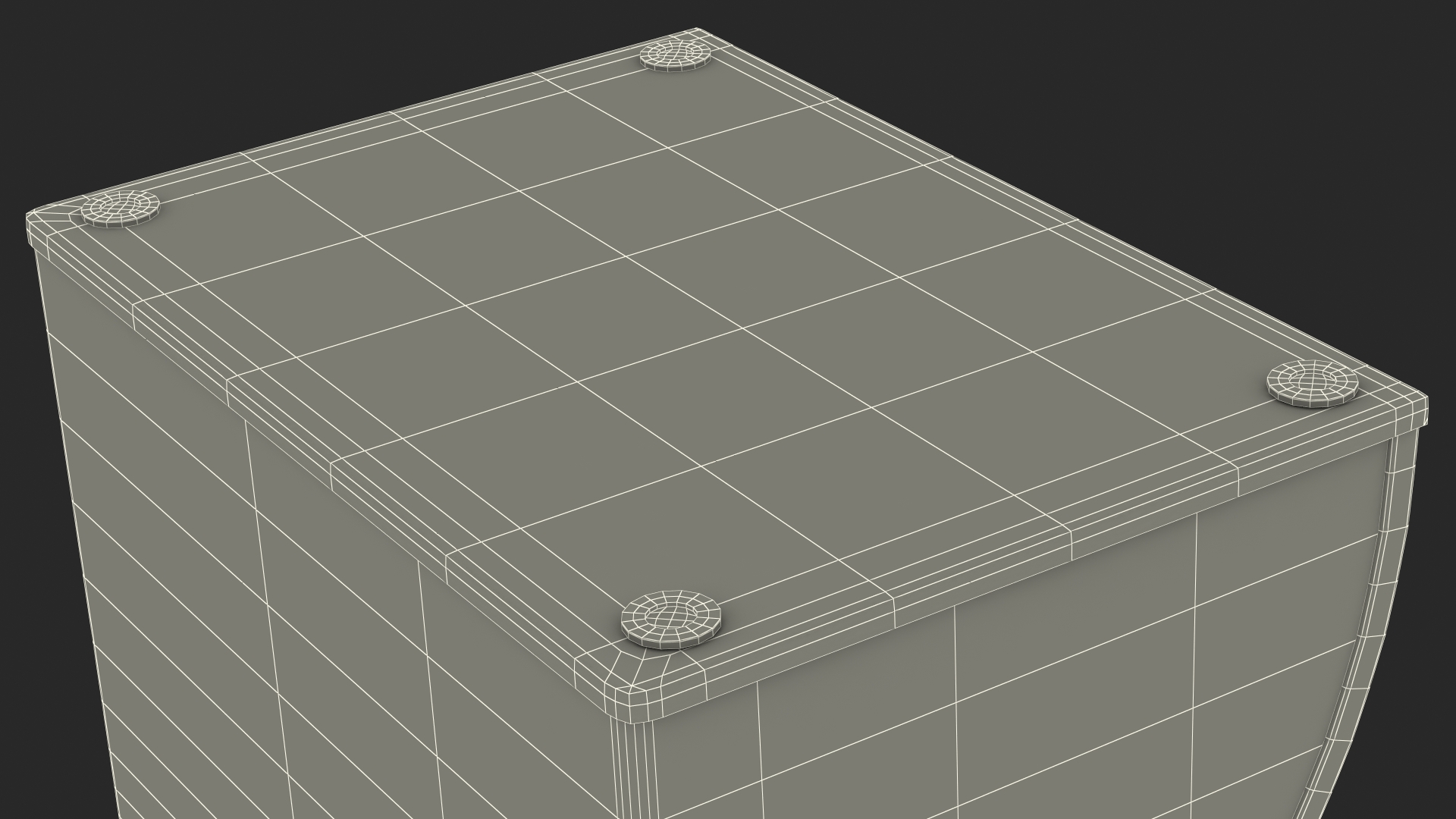 3D Black Organizer with Drawer and Pencil model