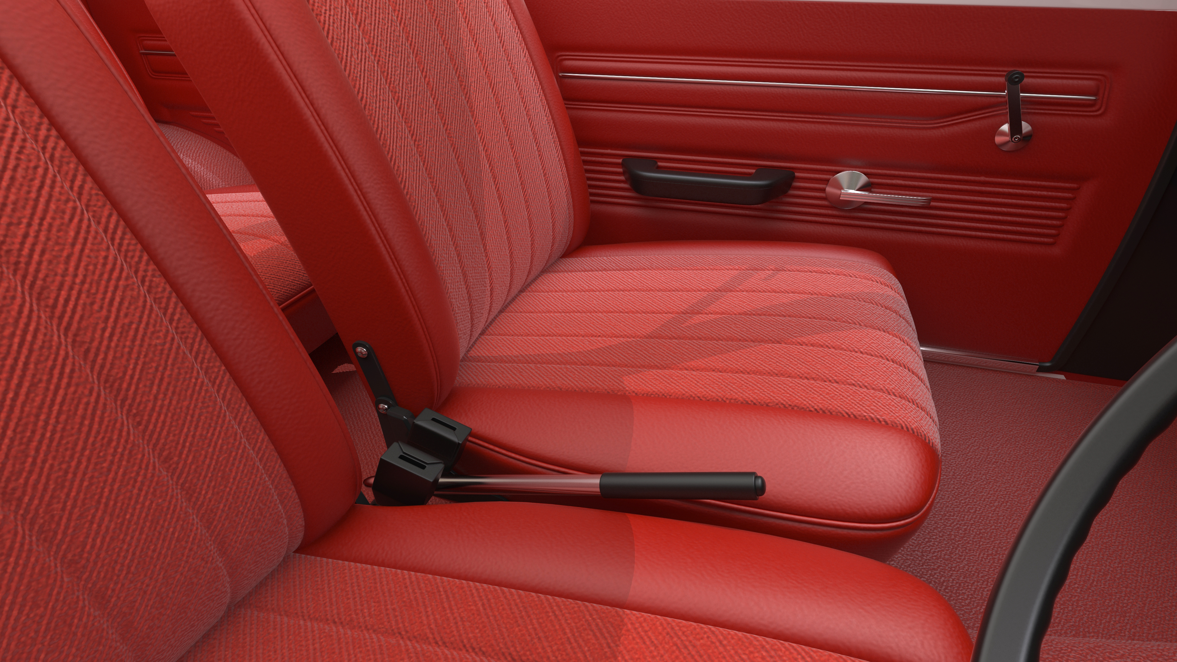 3D 1st Gen Toyota Corolla E10 1966 White Rigged for Maya model