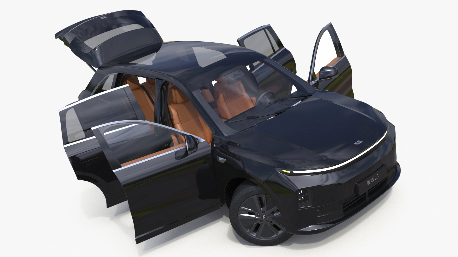 LiXiang L6 Obsidian Black Rigged 3D