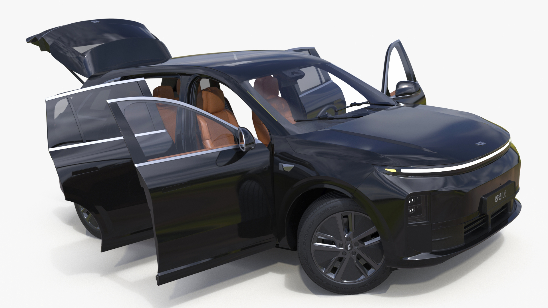 LiXiang L6 Obsidian Black Rigged 3D