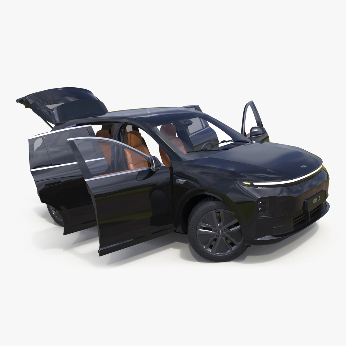 LiXiang L6 Obsidian Black Rigged 3D