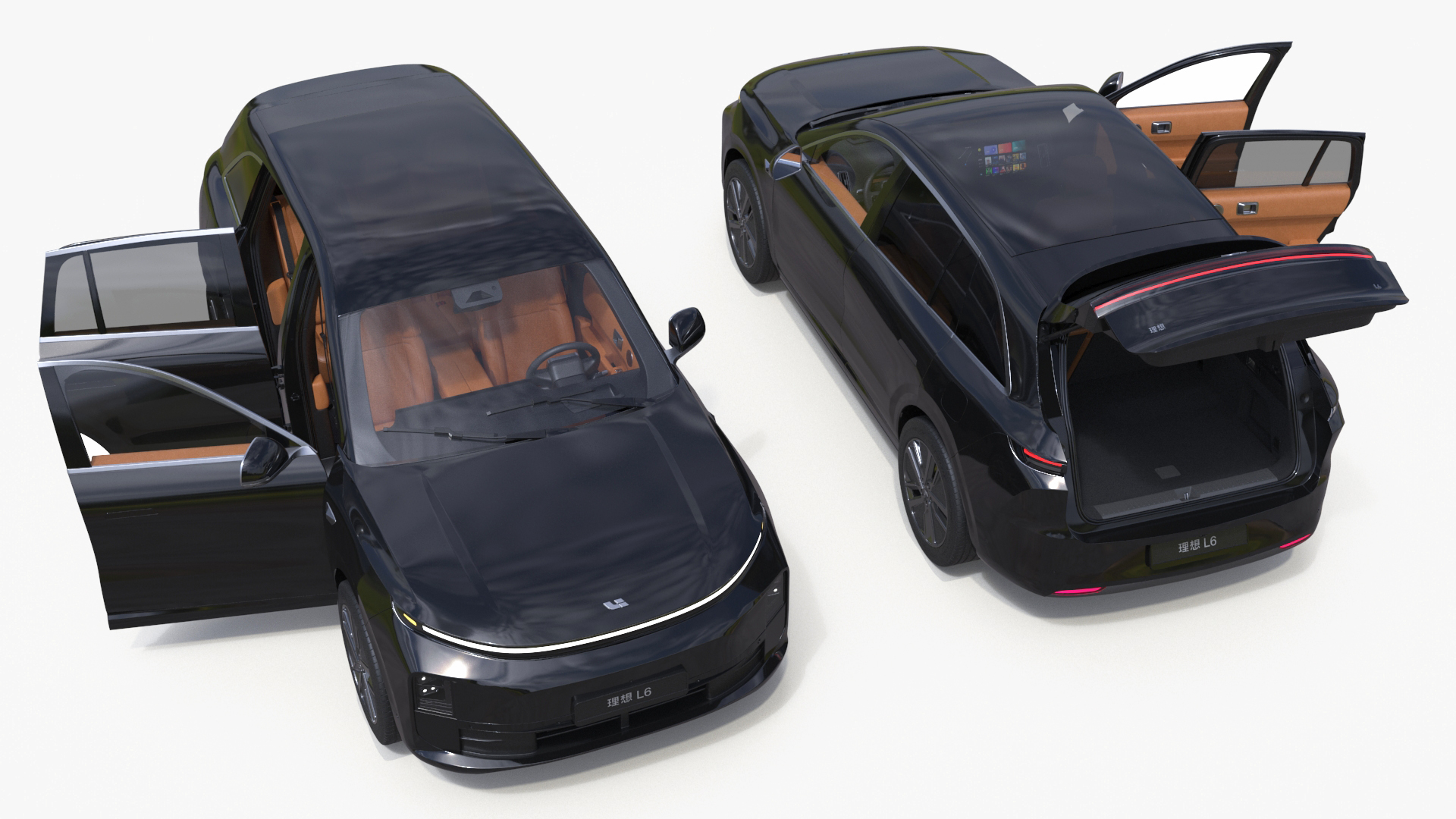 LiXiang L6 Obsidian Black Rigged 3D