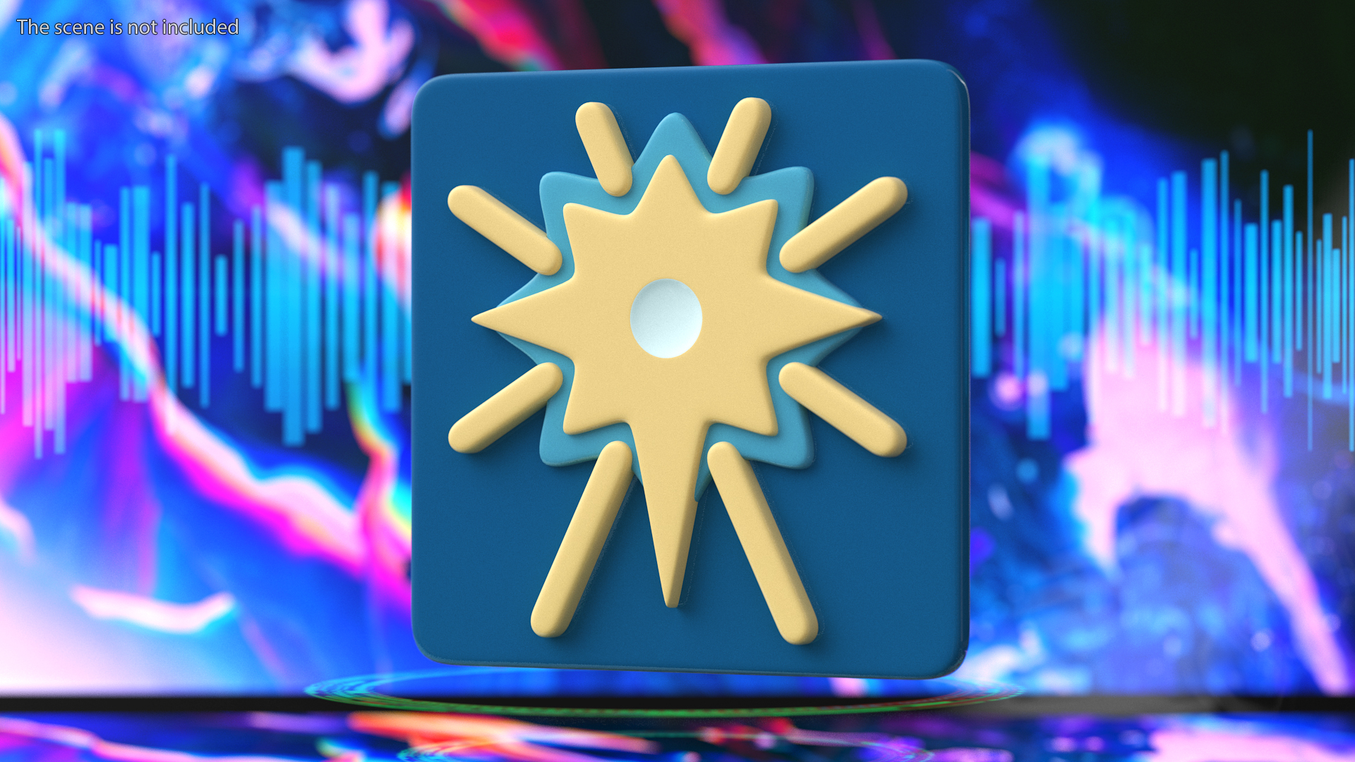 3D model Fireworks Emoji