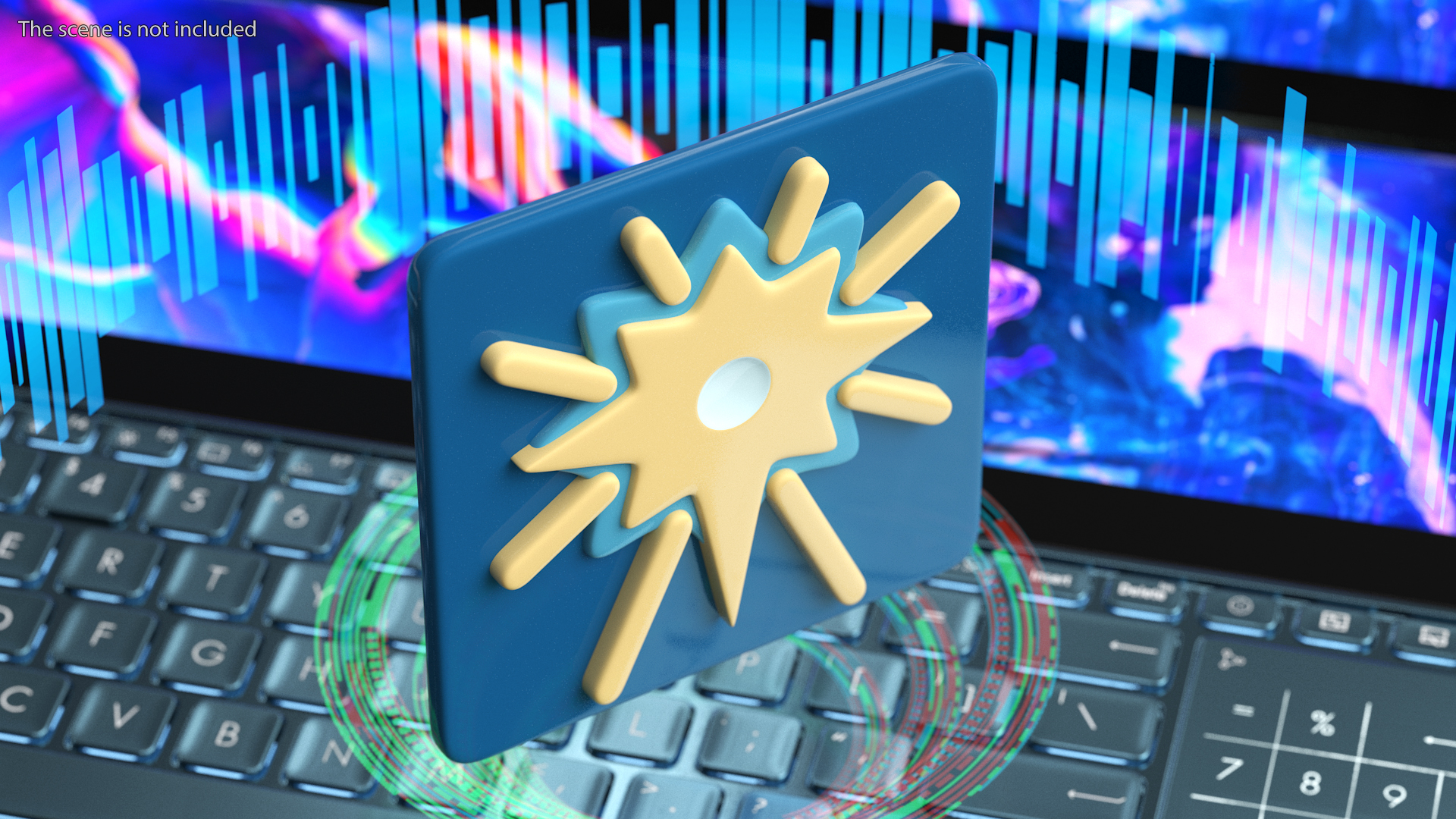 3D model Fireworks Emoji