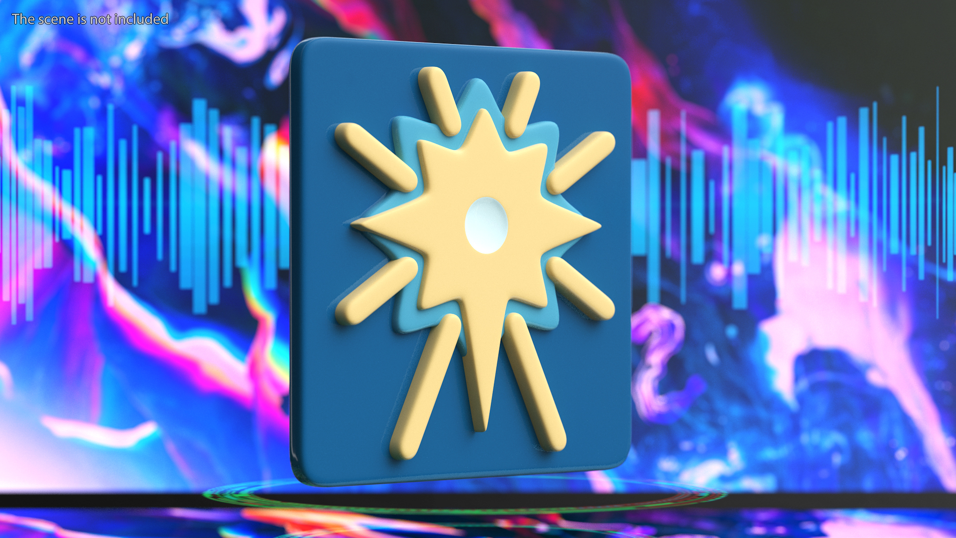 3D model Fireworks Emoji