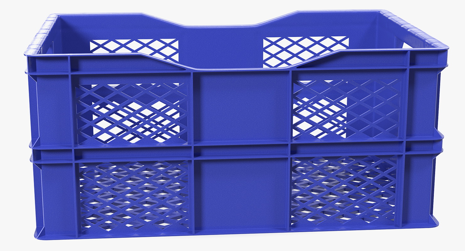 3D model Vegetable Square Plastic Crate