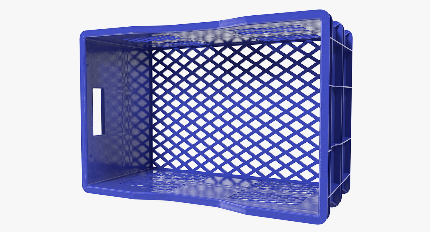 3D model Vegetable Square Plastic Crate
