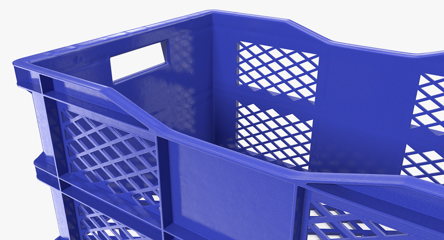 3D model Vegetable Square Plastic Crate