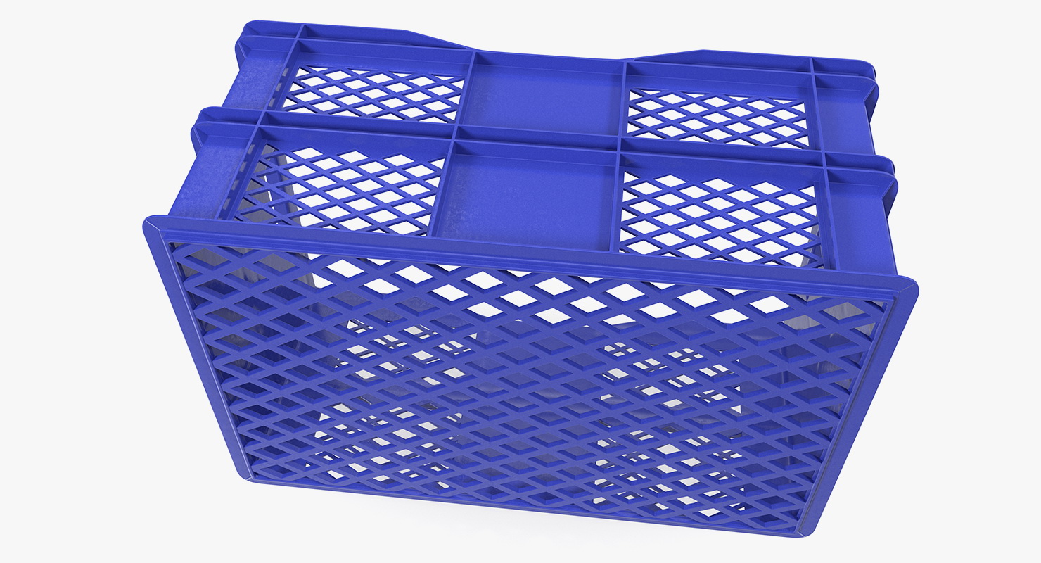 3D model Vegetable Square Plastic Crate