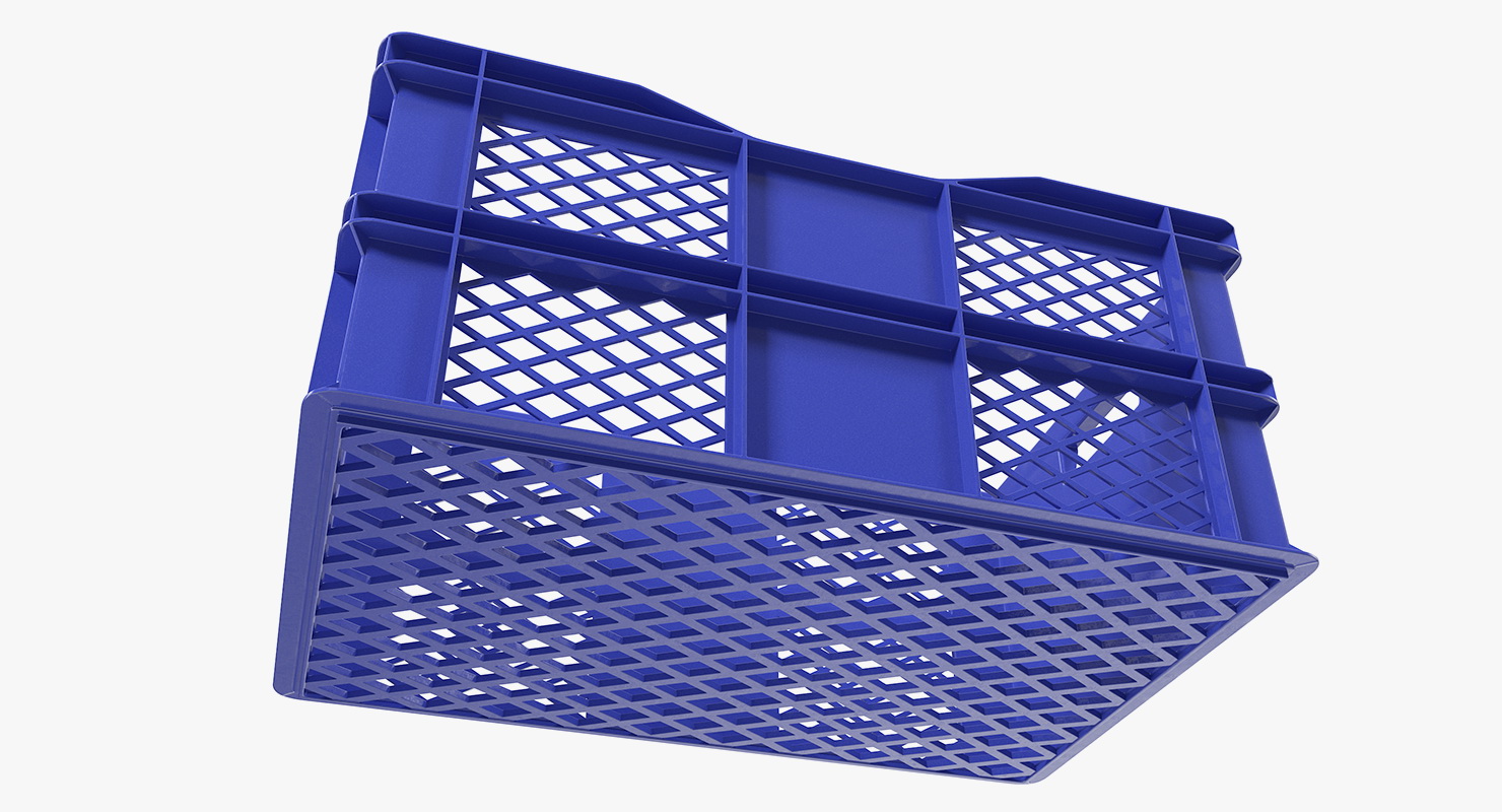 3D model Vegetable Square Plastic Crate