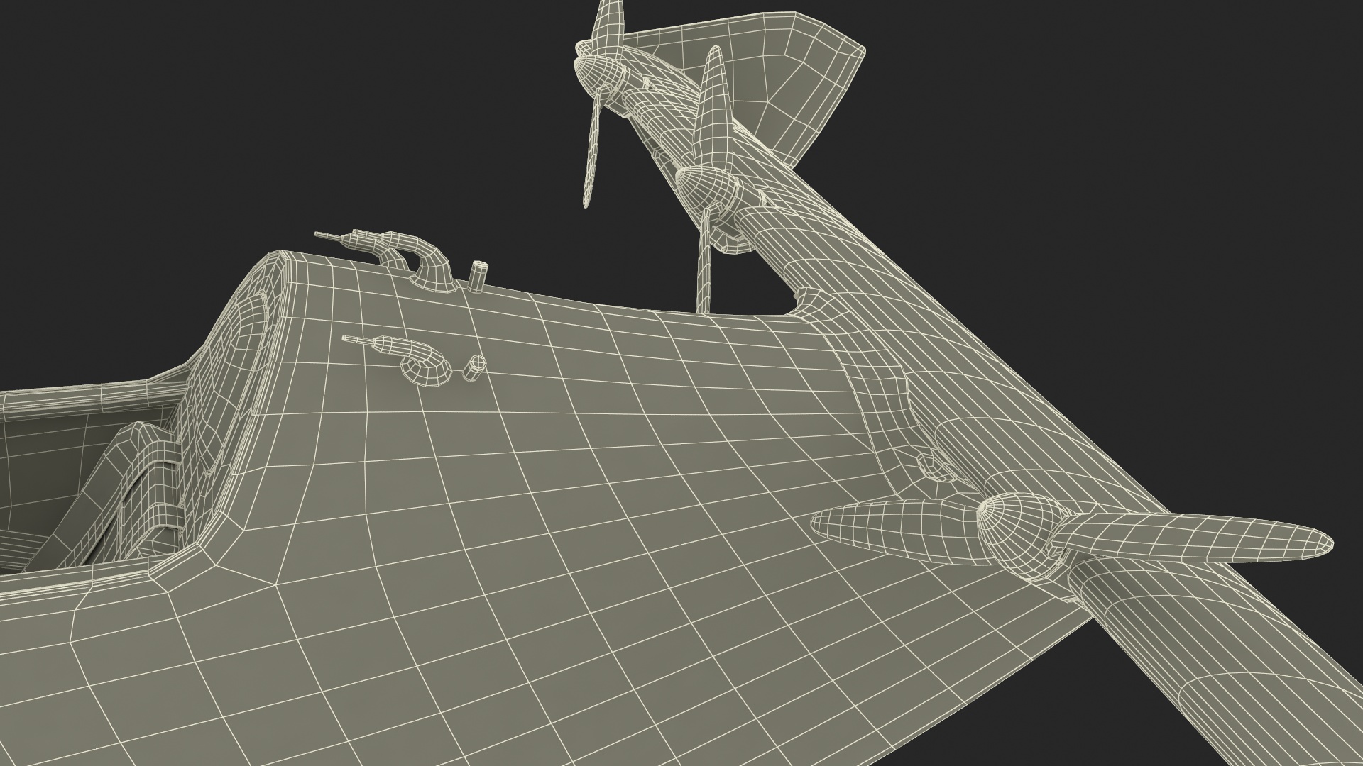 3D Helix Pivotal Electric VTOL Aircraft Rigged model