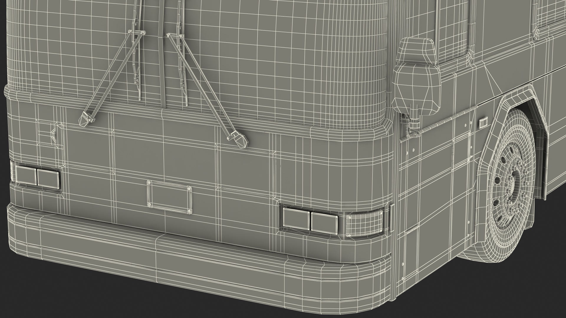 Gillig Low Floor Hybrid Bus Intercity Green Simple Interior 3D model