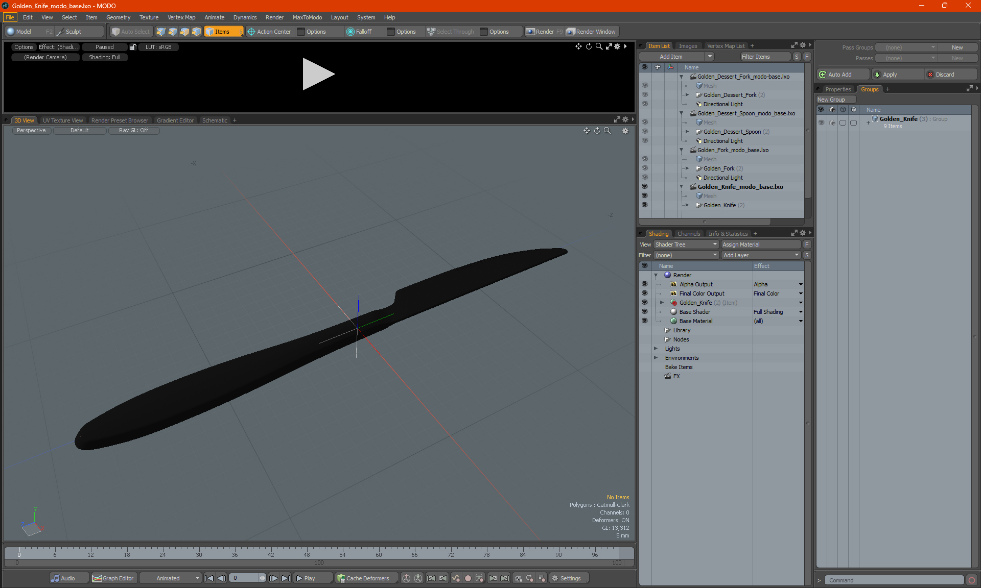 Golden Knife 3D