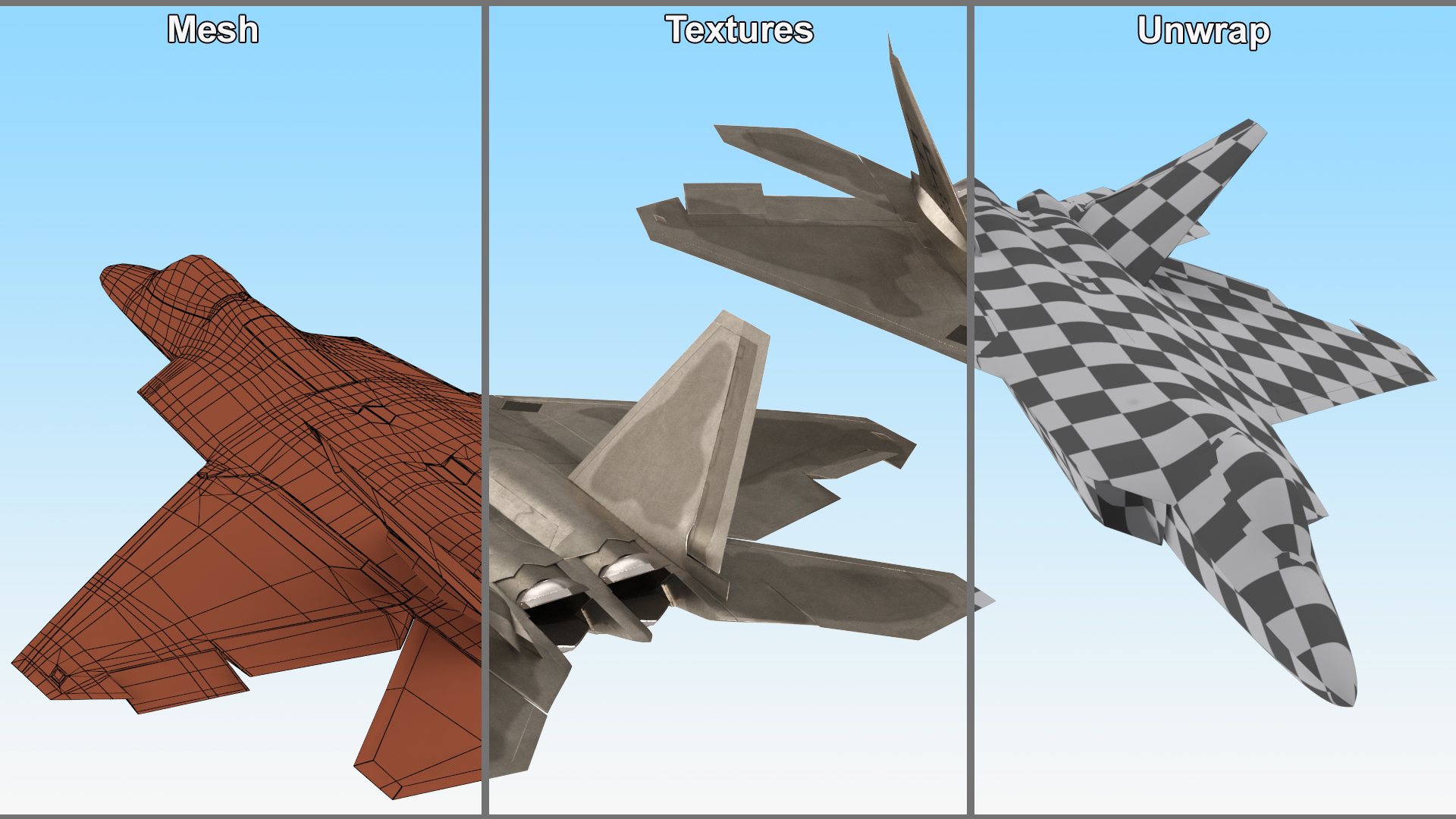 Raptor F 22 Simple Interior 3D