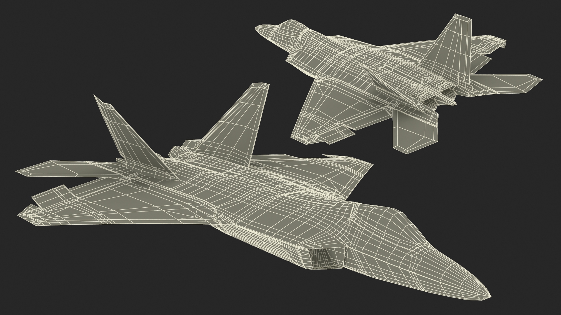 Raptor F 22 Simple Interior 3D