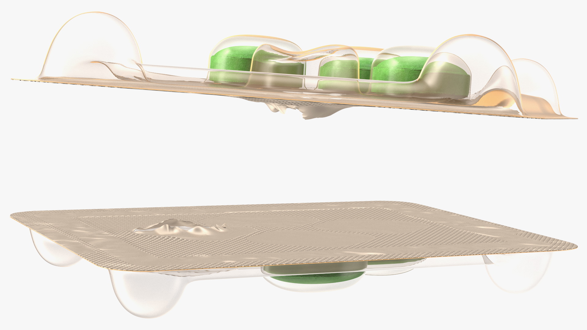 Pill Blister Pack Open 3D
