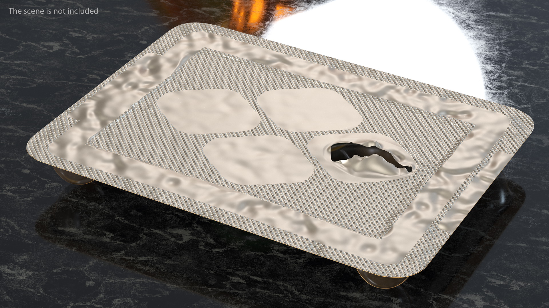 Pill Blister Pack Open 3D