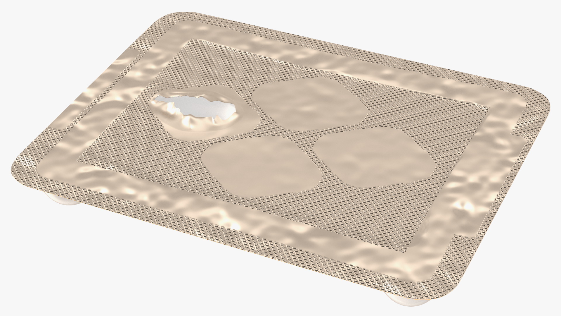 Pill Blister Pack Open 3D