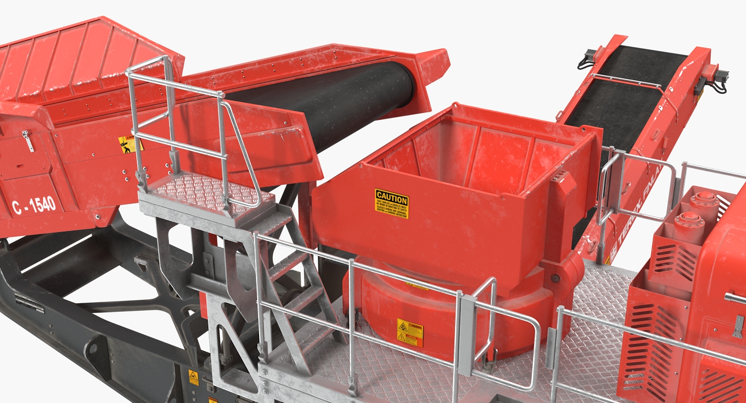 Terex Finlay Hydraulic Cone Crusher Machine Dirty 3D model