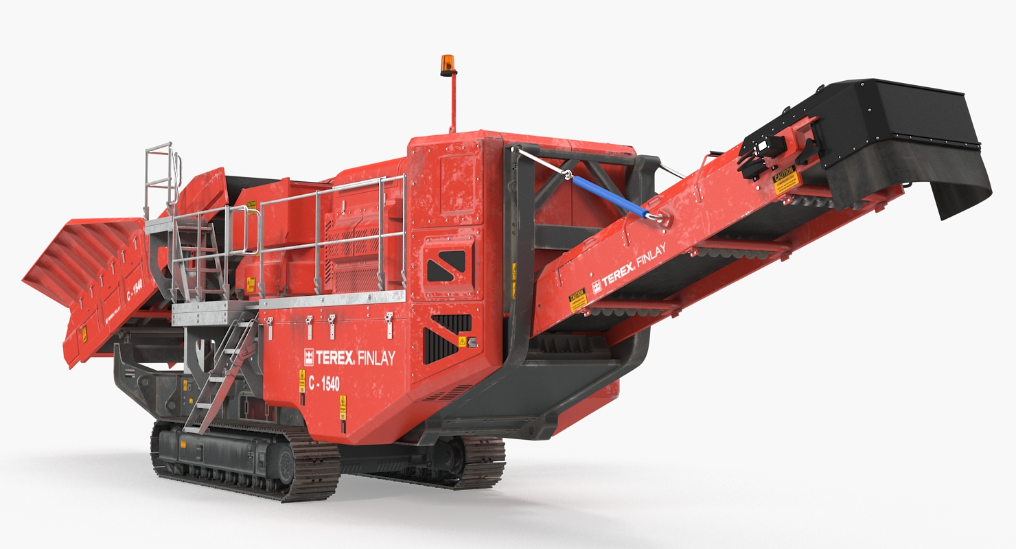 Terex Finlay Hydraulic Cone Crusher Machine Dirty 3D model