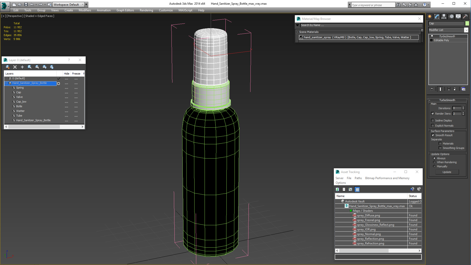 Hand Sanitizer Spray Bottle 3D