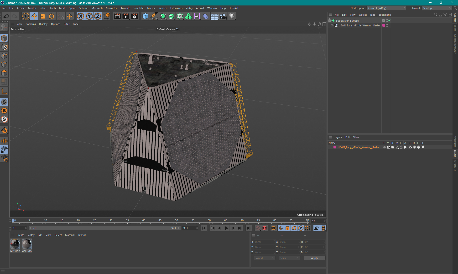 UEWR Early Missile Warning Radar 3D
