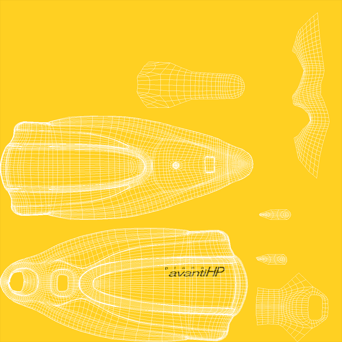 3D model Snorkeling Swim Fins