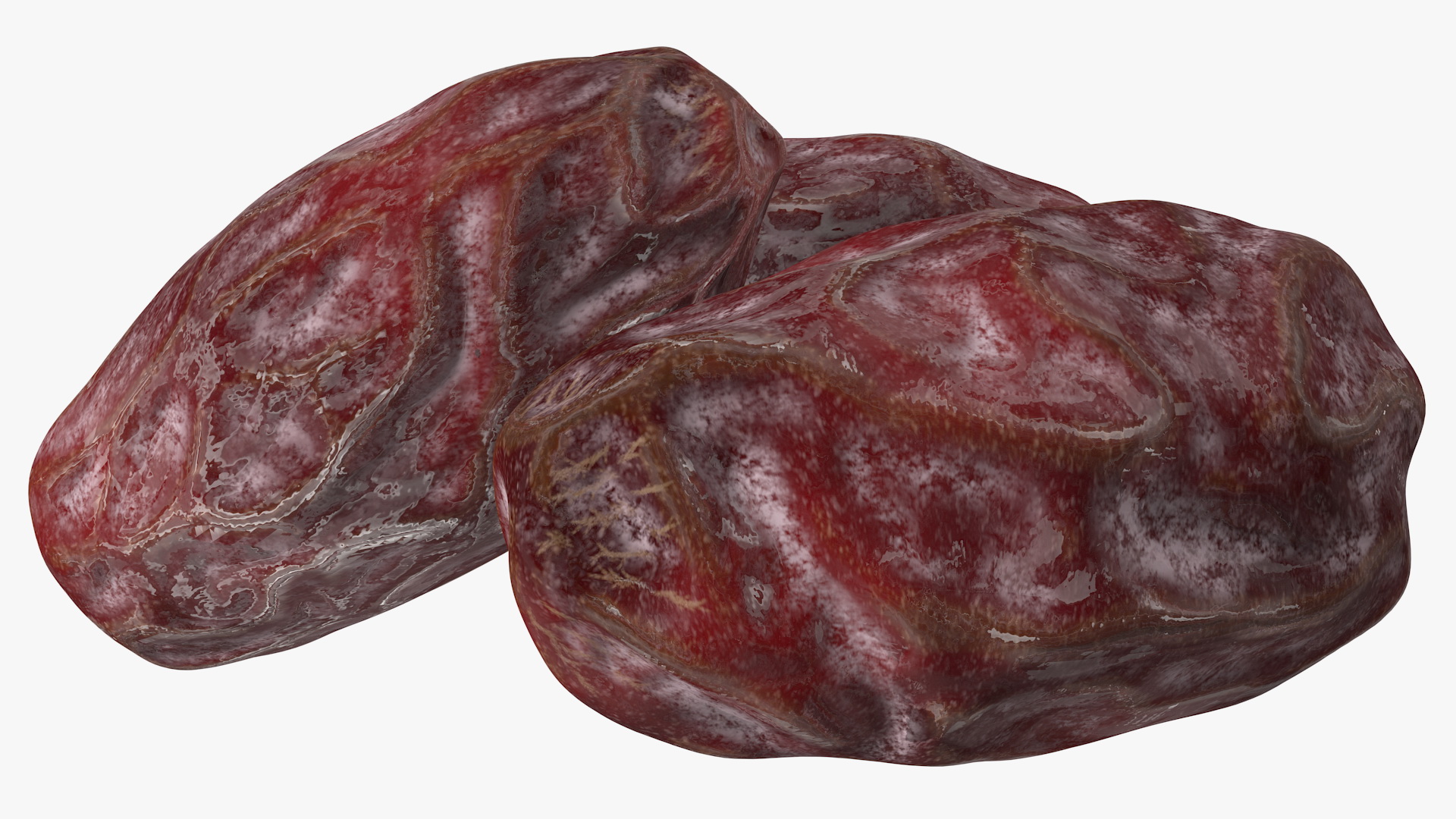 3D model Dried Date Fruit Set