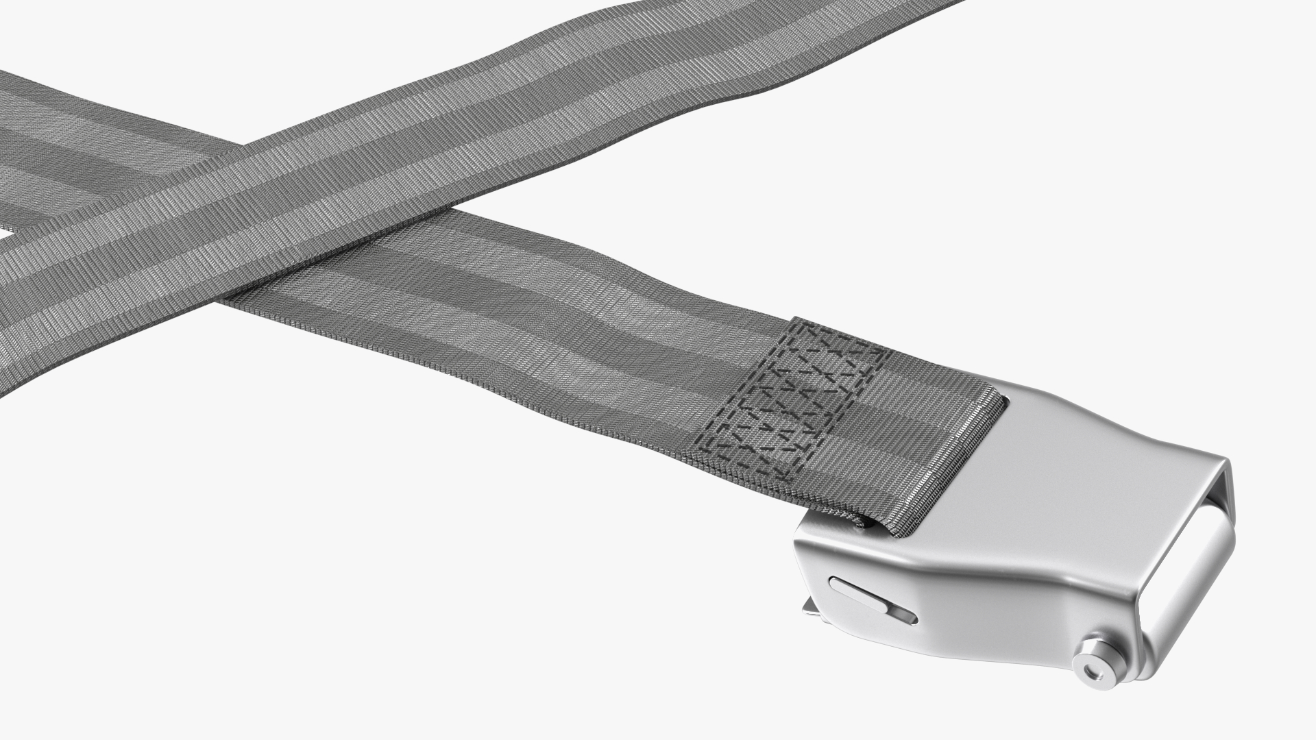 Airplane Seat Belt Type A Extender Grey 3D model