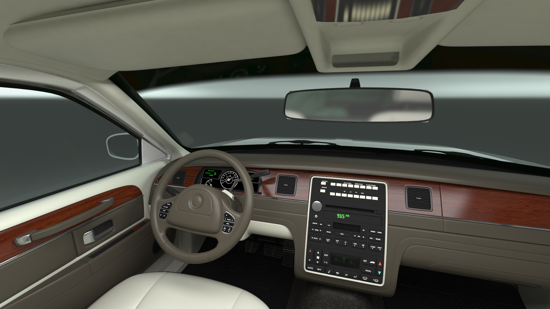 3D model Generic Limousine White Rigged