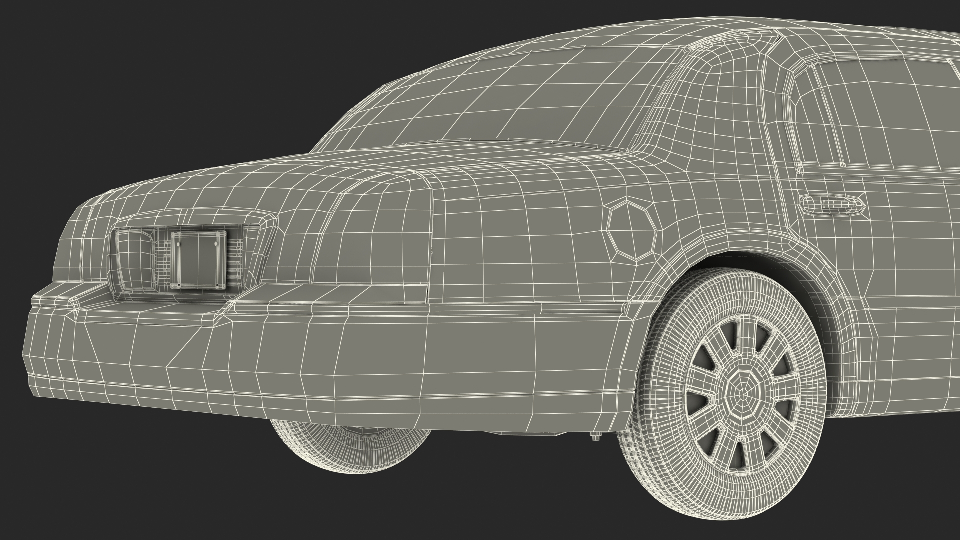 3D model Generic Limousine White Rigged